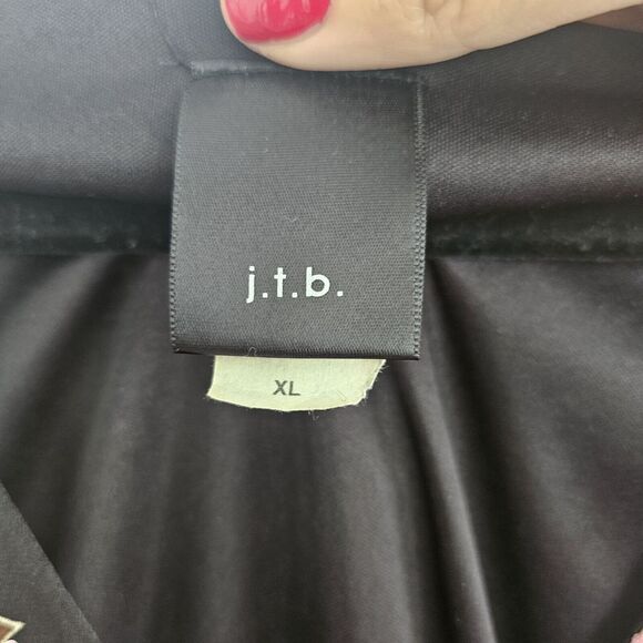 VTG XL Babydoll Top 3/4 Sleeve Brown Pink Sequin Paisley Asymmetrical Fairy Y2K‎ - Picture 4 of 7